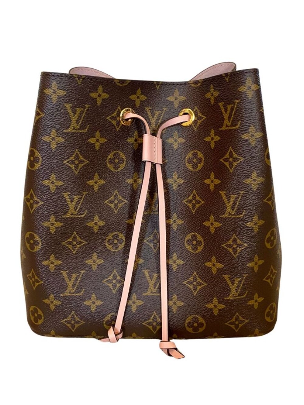 Louis Vuitton NeoNoe Monogram MM Shoulder Bag Rose Pink Poudre Purse W/Dust Bag